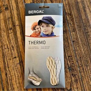 Bergal Thermo Insulated Kids Unisex Insoles with Wool Size 11 NWT